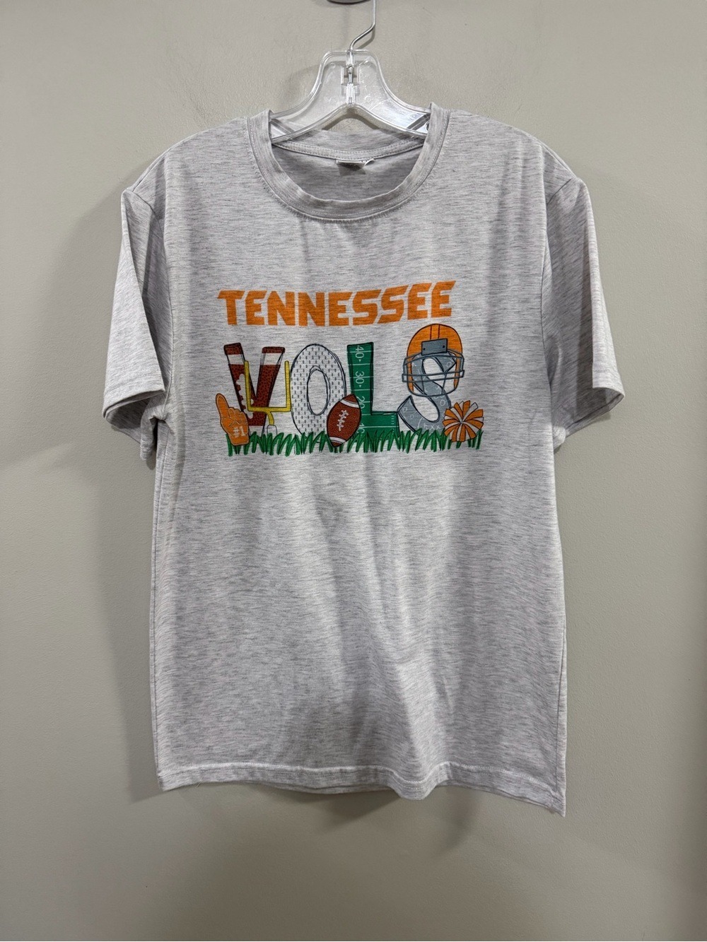 Women's Tennessee Volunteers Football Themed Graphic Short Sleeve Tee. Size M